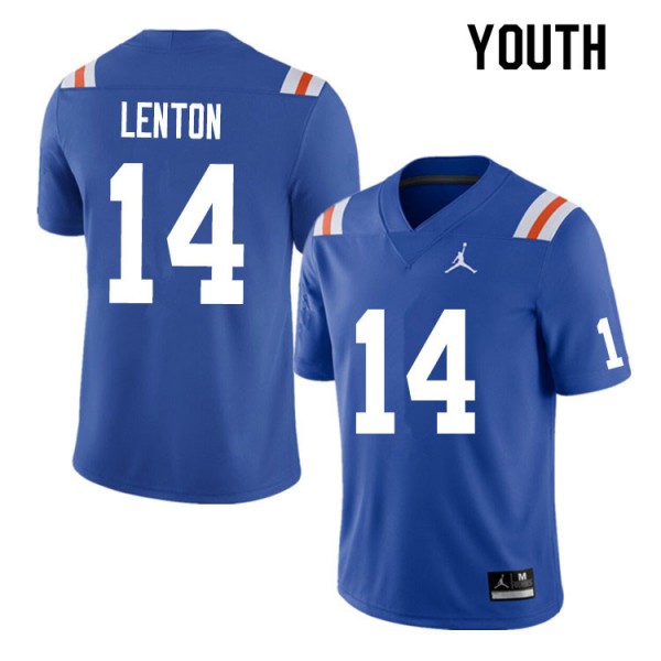 Youth #14 Quincy Lenton Florida Gators College Football Jersey Throwback